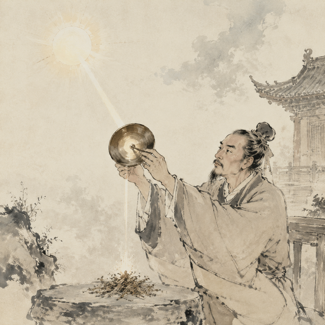 阳燧取火