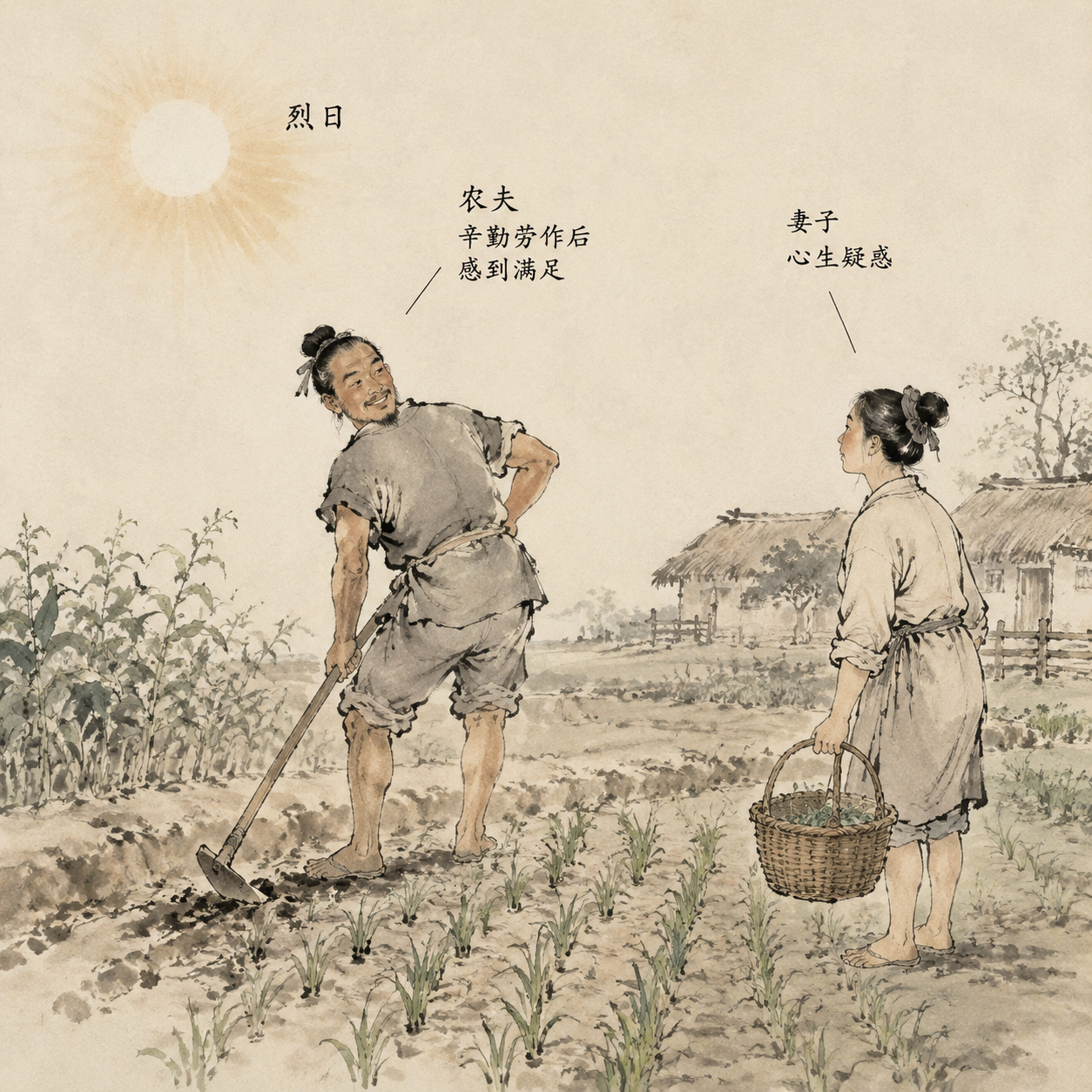 农夫晒太阳